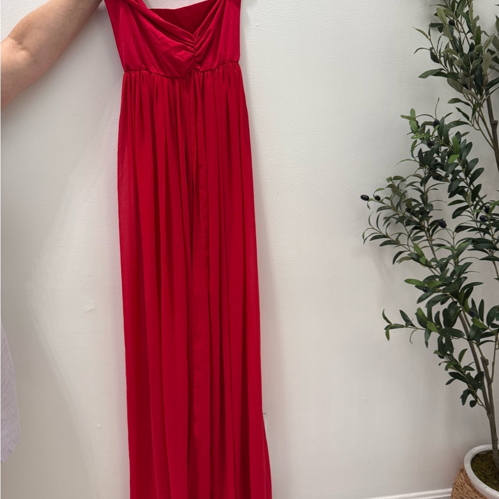 Elegant Red Maxi Dress